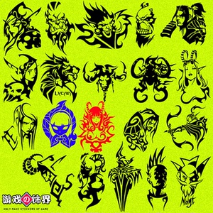 魔兽世界希尔瓦伊利丹霜狼氏族杜隆坦狼人牛头人康妮汽车机箱贴纸