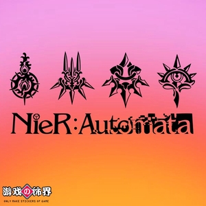 尼尔机械纪元nier automata尤尔哈部队yorha汽车车身主机镂空贴纸