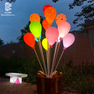 新款制定户外发光气球景观灯球圆形商场美陈摆件仿真气球发光灯