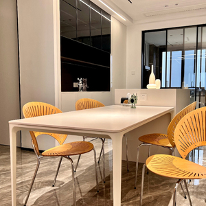 00179人付款淘宝白色圆桌网红ins北欧岩板餐桌家用小户型轻奢圆形