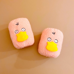 宝宝袖套新款冬季毛绒可达鸭防脏污套袖女童儿童可爱短款袖头手袖