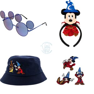 现货 日本东京迪士尼 2023魔法米奇系列 墨镜 发箍 渔夫帽 贴布
