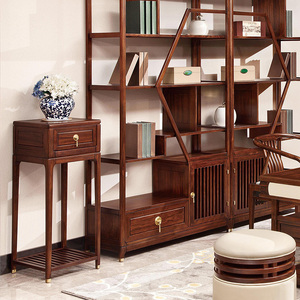 中至信鲁班系列赛鞋木豆纯实木新中式001高花架