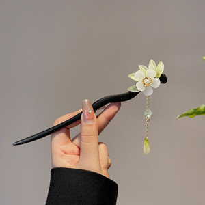 古代汉服发簪古风步摇高级感盘发簪流苏钗子国风旗袍发张簪子发詹