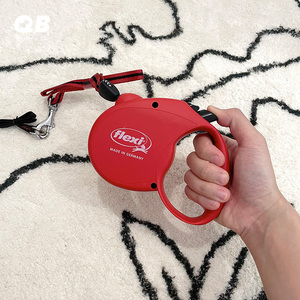 福莱希flexi德版基础版伸缩牵引绳黑红宠物狗狗猫咪遛狗绳5m绳状