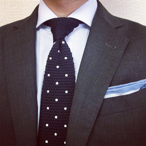 针织领带窄平头领带