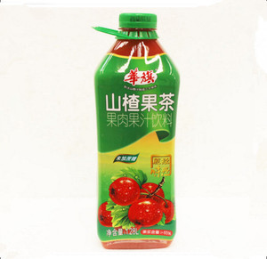 华旗山楂果茶 果汁果肉饮料 1.28l*8瓶无糖型