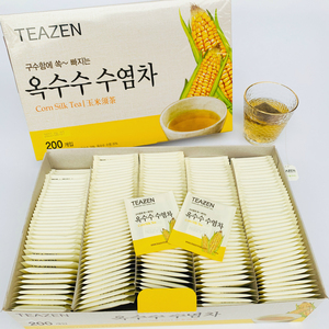 上海costco代购韩国进口TEAZEN玉米须茶包袋泡茶冷热皆宜1.5g*200