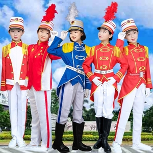 元旦新鼓号队服装中小学生仪仗队少儿升旗手鼓管乐队表演出服幼儿