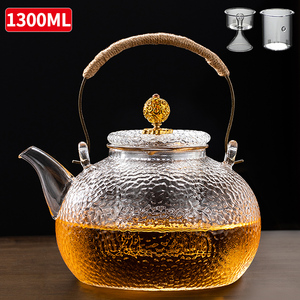 玻璃煮茶壶耐高温电陶炉专用蒸茶器加厚大容量泡茶提梁烧水壶茶具