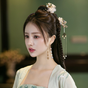 汉服头饰古风发饰全套古代束发簪中国风后压流苏步摇古装配饰品女