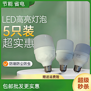 包邮批发赞誉LED灯泡E27螺口家用高亮节能省电球泡灯