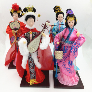 北京绢人中国风工艺礼品摆件家居饰品装饰古代四大美女人偶娃娃