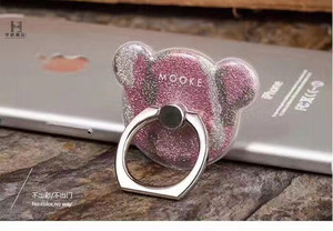 mooke手机指环支架小熊平板粘贴式卡扣通用扣环手指拉环戒指女夏