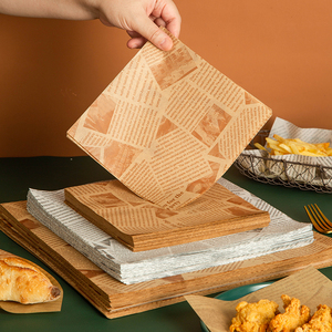 三明治防油纸吸油纸油炸食物托盘垫纸厨房专用垫盘纸隔油烘焙纸垫