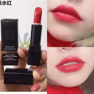 纪梵希禁忌之吻霓虹唇膏n13 1.3g滋润口红 禁忌水红小样提升气色