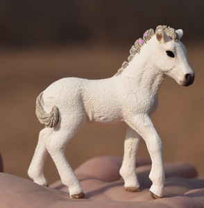德国思乐农场动物模型 白色小马驹小白马骏马玩具摆件公仔