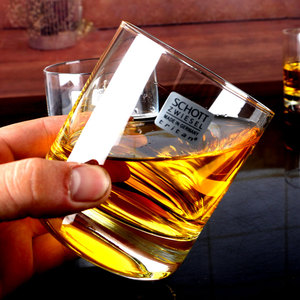 进口肖特圣维莎威士忌杯水杯圆形进口玻璃啤酒杯水晶洋酒