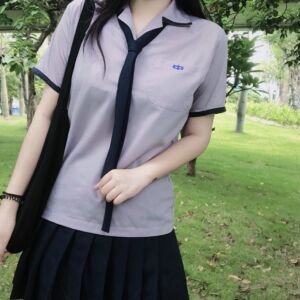 台湾淡江中学衬衫jk刺绣校供jk衬衫套装《不能说的秘密》淡江校服