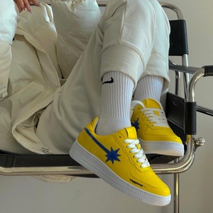 starwalk鞋黄蓝星 柠檬色/黑镭射板鞋朱一旦枯燥黄变有钱drakblue