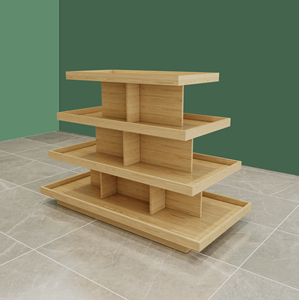 堆头超市货架展示架中岛台便利店茶叶化妆品零食展示柜产品陈列柜