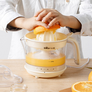 小熊手动榨汁机电动橙汁挤压器家用水果小型压汁器压柠檬榨汁神器