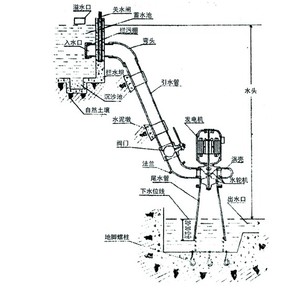 新型300w单相涡壳轴流式水力发电机0.3kw水轮发电机低水头发电机