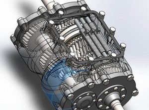 手动变速器(装配体+零部件)3D模型图纸 SolidWorks2014设计