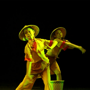 000人付款淘宝少儿集体舞蹈茶谷馨香演出服儿童采茶舞表演服泡香茶