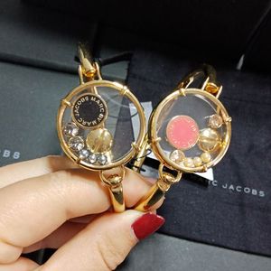 包邮美国marc by marc jacobs马克限量款多吊坠镀珐琅活动手镯女