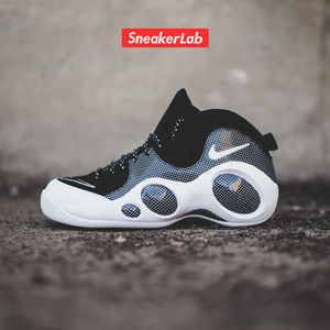耐克nike air zoom flight 95黑白基德大眼睛篮球鞋dm0523-001