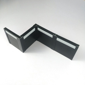 凯乐德铝合金发光踢脚线专用转角直接堵头配件黑色玫瑰金简易安装