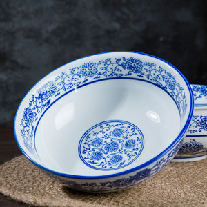 景德镇青花瓷大汤碗面碗拉面碗沙拉碗酸菜鱼碗水煮鱼酒店餐具包邮