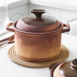 福建可干烧800度土陶砂锅天然原料古朴传统中式复古煲汤炖肉沙煲
