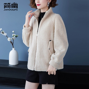 毛呢外套女2021年冬季新款加绒加厚水貂绒毛领大衣只属于玥玥158