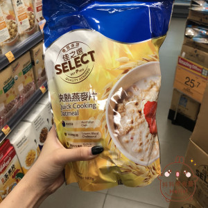 香港代购SELECT佳之选快熟燕麦片/原片大燕麦早餐麦片800g