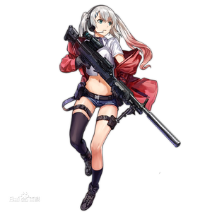 002人付款淘宝少女前线/跳票前线ump45和ump9 cos假发 亚麻棕色马尾