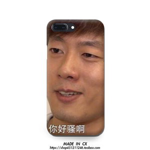 凌潇肃同款表情包你好骚啊恶搞6s苹果7plus 手机壳iphone x男女新小米