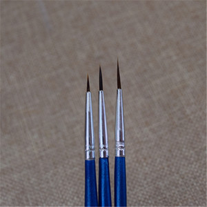 厂家直销尼龙毛勾线笔 水彩描边笔 木杆美甲油画笔美术用品可订做