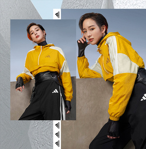 adidas阿迪达斯新款张钧甯同款女子urban anorak连帽夹克gm1470
