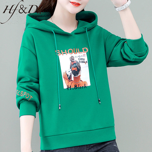 纯色卫衣戴帽子春装女装2022年新款早春薄款减龄套头上衣服ins潮