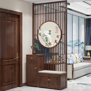 入门隔断玄关柜木