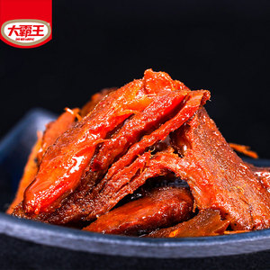 湖南特产大霸王正宗手撕肉干30包盒装口口留香麻辣风干鸭肉条熟食