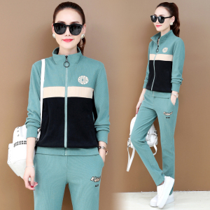 官方正品牌2020秋新款时尚女式休闲运动套装运动二件套唯品会女装