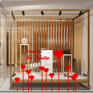 服装店玻璃门贴纸珠宝黄金奶茶鲜花店铺节日活动橱窗装饰布置贴画