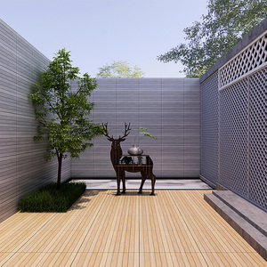 户外外墙砖小院子木纹砖仿实木室外阳台露台庭院地板砖瓷砖墙地砖