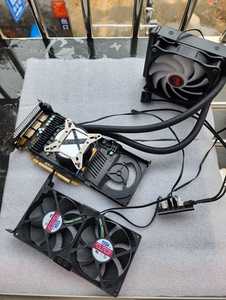 AMD公版涡轮散热RX470RX480RX570RX580改装一体水冷降温神器配件