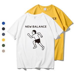 nb潮牌联名noritake小人头美式厚实纯棉短袖t恤宽松全棉学生上衣