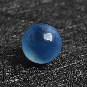 天然蓝糖心玛瑙散珠子圆珠diy水晶冰透手工串珠手链项链材料配饰