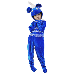 儿童蓝精灵表演服幼儿园蓝精灵舞蹈演出服装舞台话剧服饰卡通角色